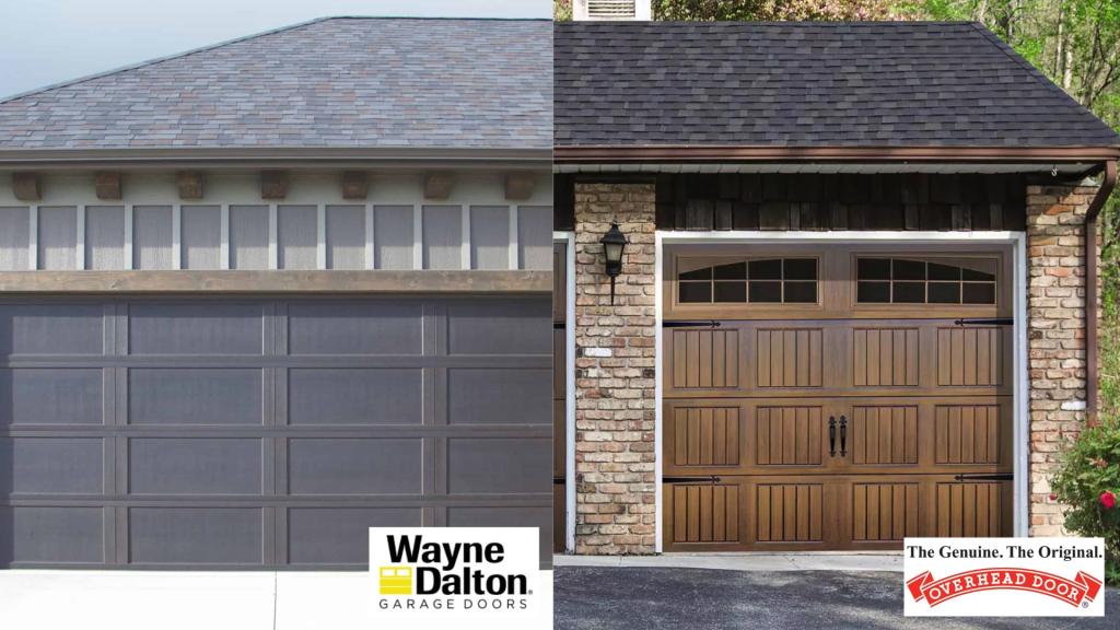 Wayne Dalton vs Overhead Door garage door comparison