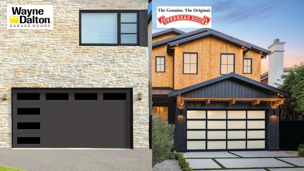Wayne Dalton vs Overhead Door garage doors side by side