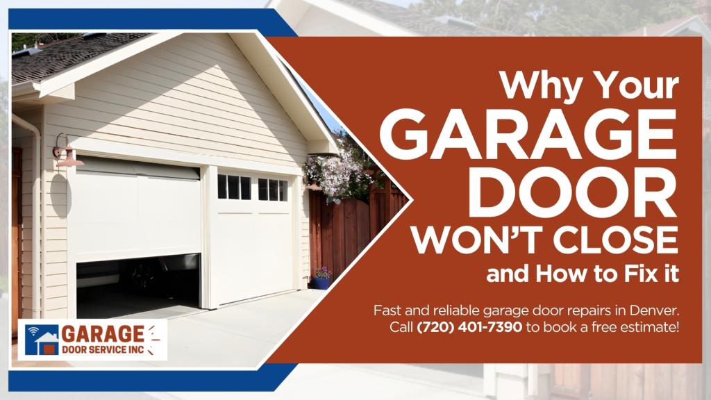 Step-by-step guide on what to do when your garage door won’t close